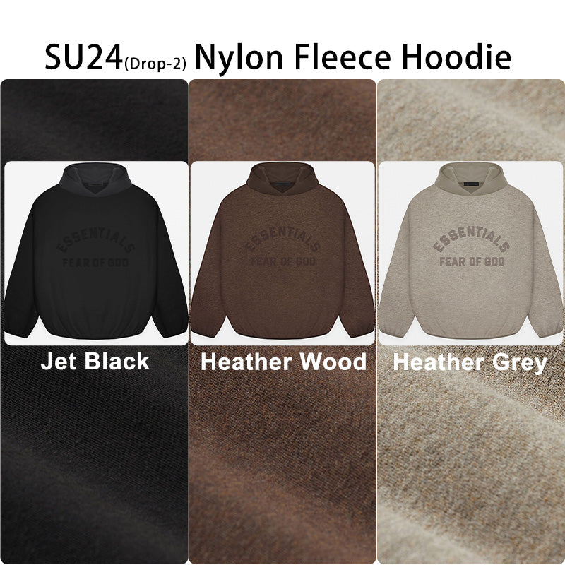 SU24 Essentials Nylon Fleece Hoodie