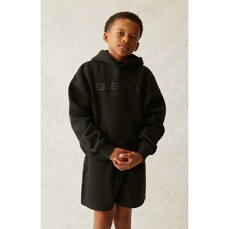 SS21 KIDS Essentials Hoodie - Black