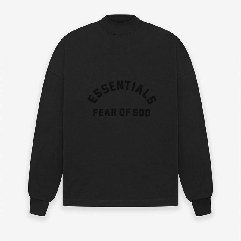 SS23 Black Core Collection Essentials LShirt (Front Silicon L-shirt) - Jet Black