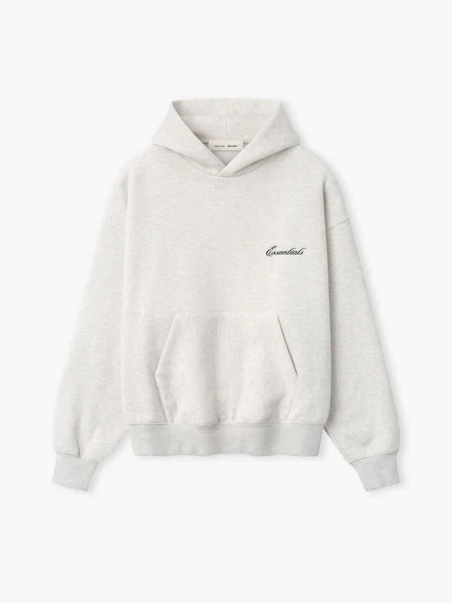 SS26 Essentials Hoodie - Heather Oatmeal