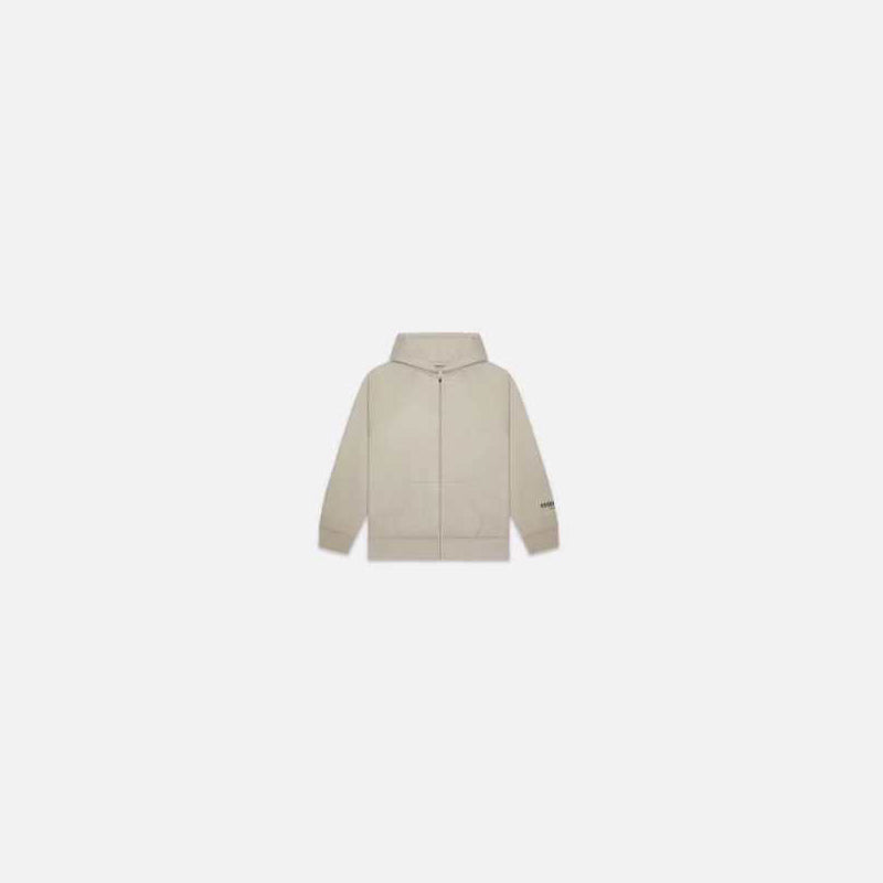 SS20 Essentials Full Zip Fleece Jacket - Tan