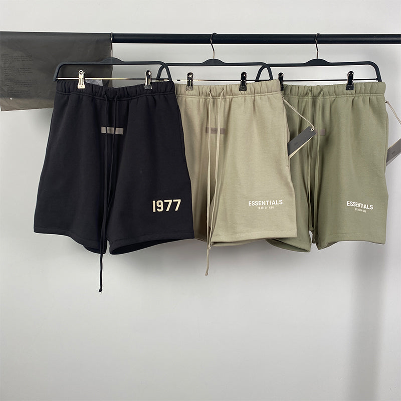 SS22 Essentials Shorts (White Velvety Print)