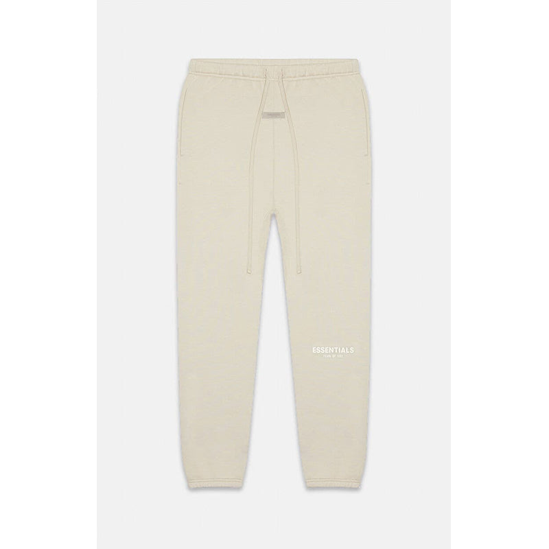 SS22 Essentials Sweatpants (White Velvety Print) - Wheat