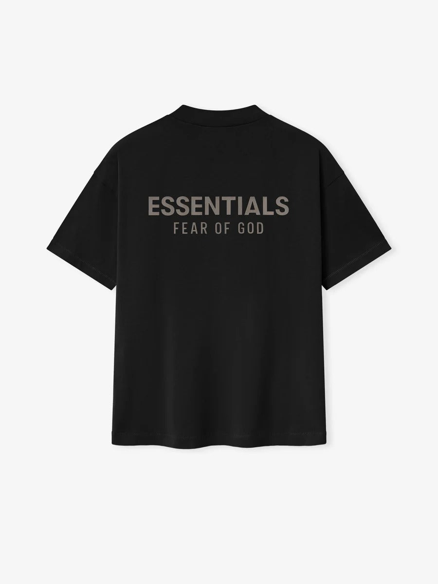 SP25 Essentials S-Shirt (Metallic Logo) - Jet Black