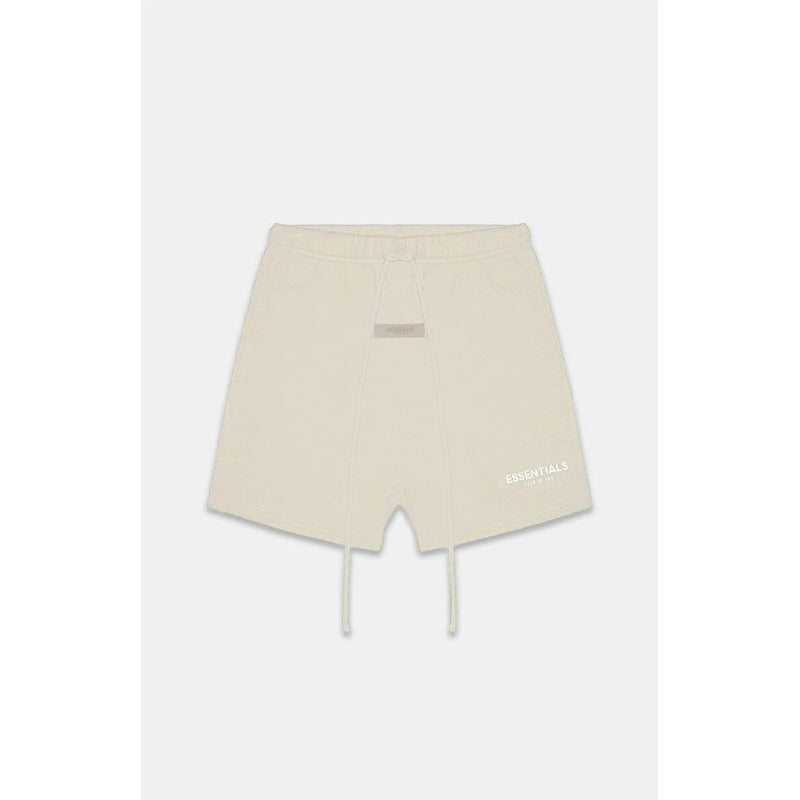 SS22 Essentials Shorts (White Velvety Print) - Wheat