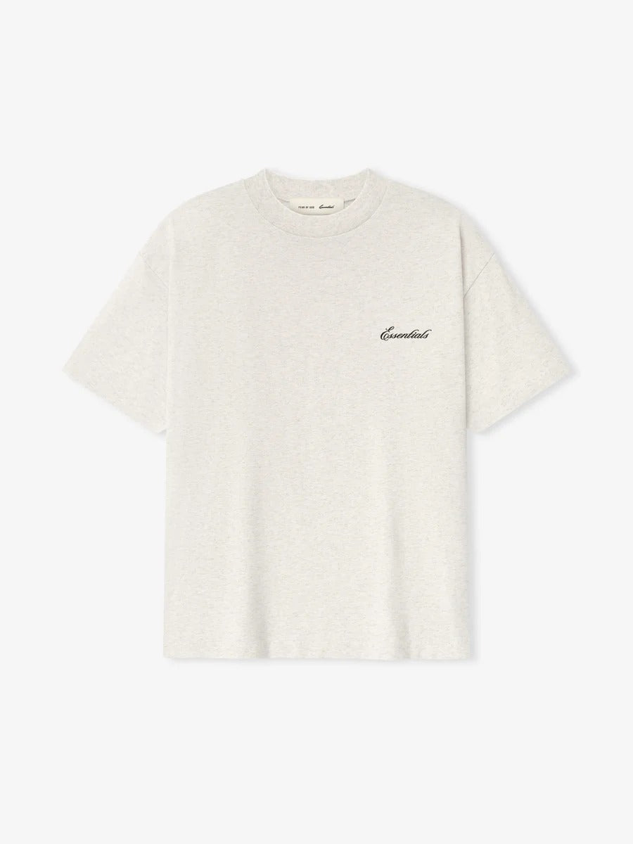 SS26 Essentials S-Shirt - Heather Oatmeal