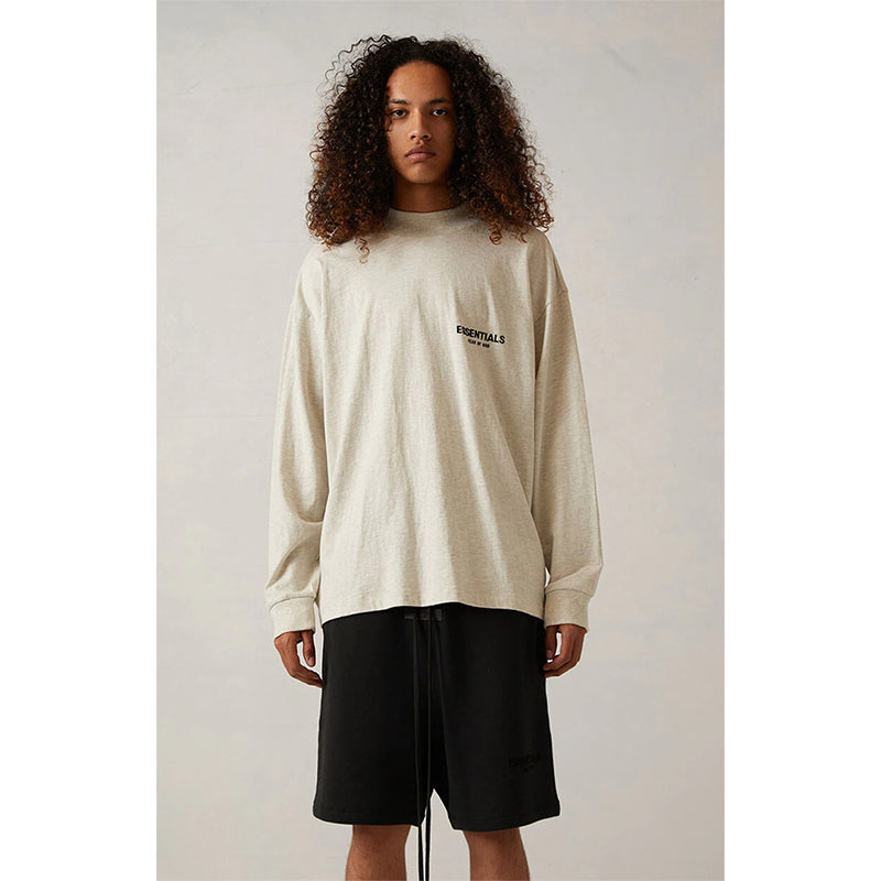 SS22 Essentials LShirt (Black Velvety Print LShirt)