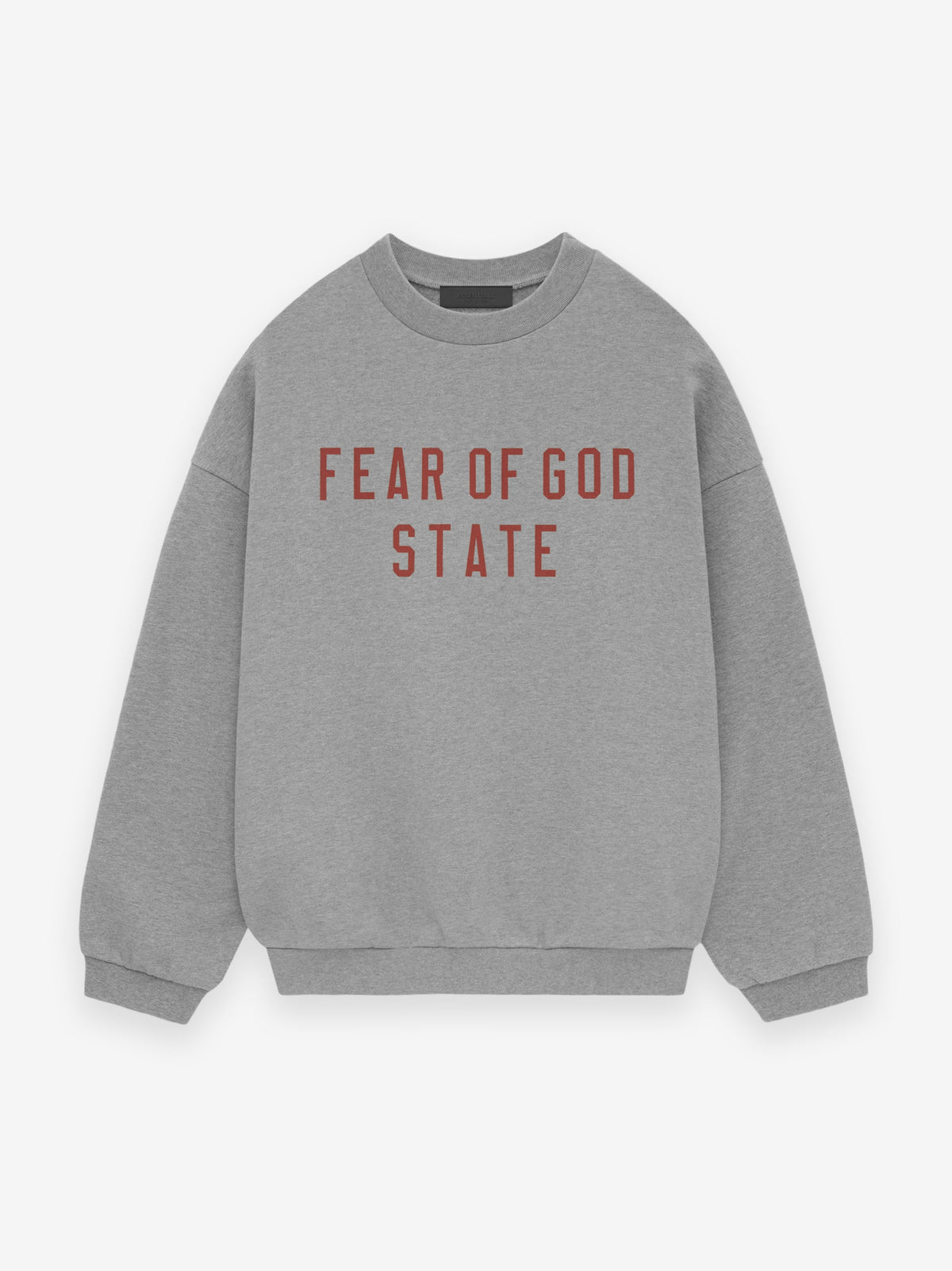 FW24 Essentials State Crewneck Sweatshirt (480GSM Fleece) - Dark Heather Oatmeal
