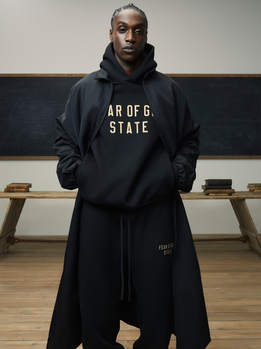 FW24 Essentials State Hoodie (480GSM Fleece)
