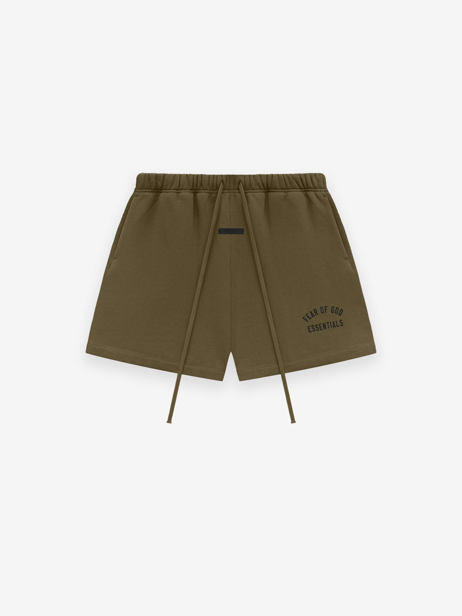 FW24 Essentials Shorts (480GSM Fleece) - Olive