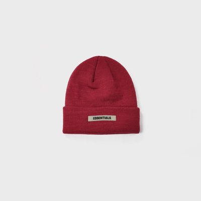 Essentials Beanie Hat - Red