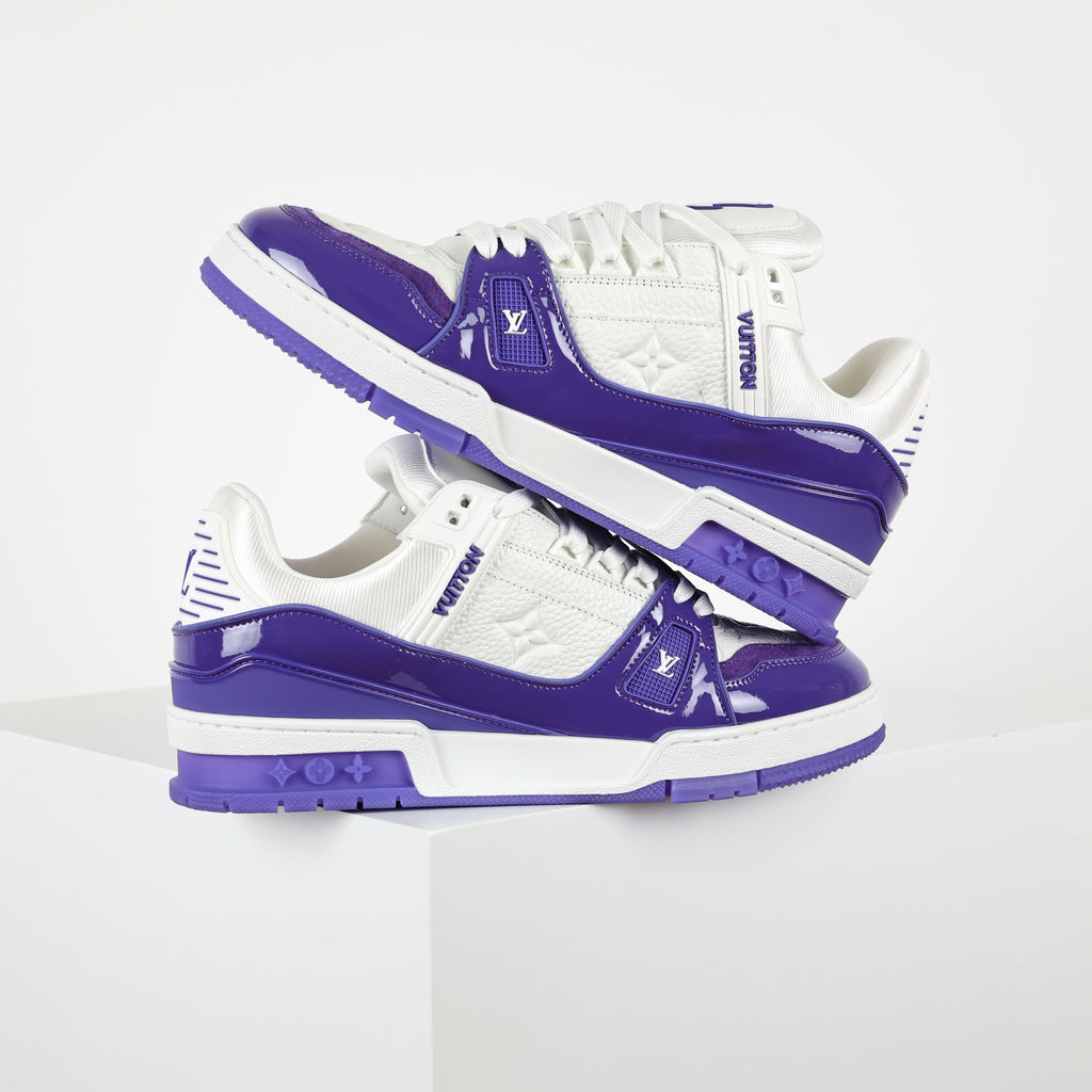 סניקרס Trainer Louis Vuitton — לבן וסגול — 3