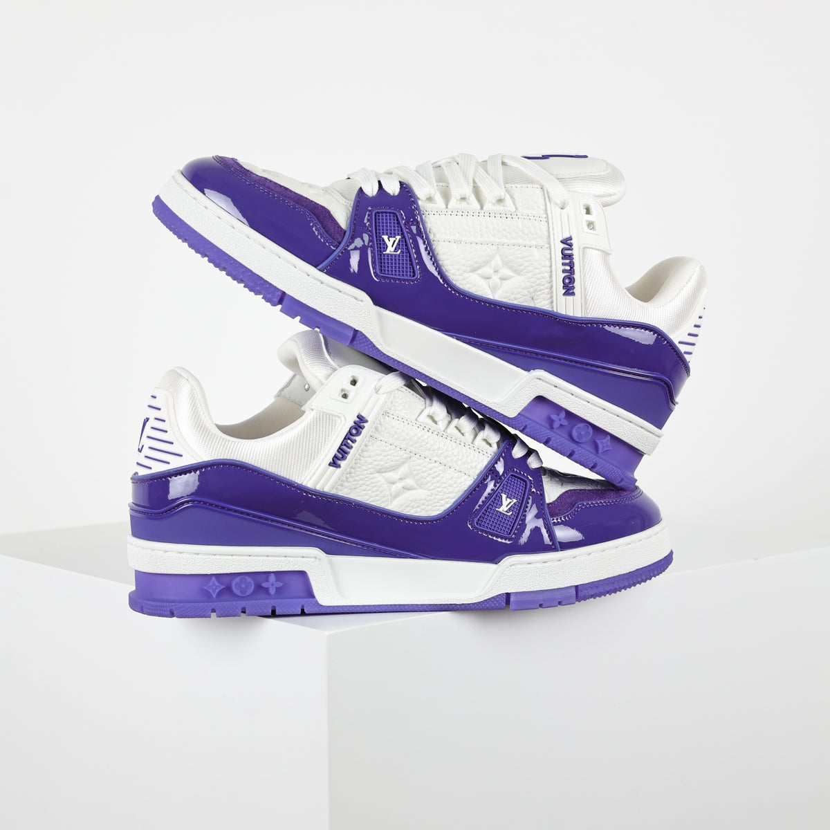 סניקרס Trainer Louis Vuitton — לבן וסגול — 3
