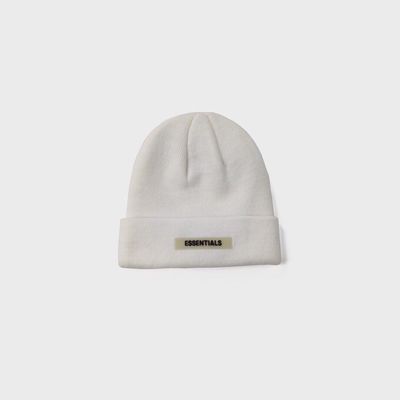 Essentials Beanie Hat - White