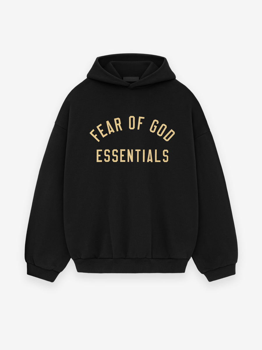 FW24 Essentials Hoodie (480GSM Fleece) - Black