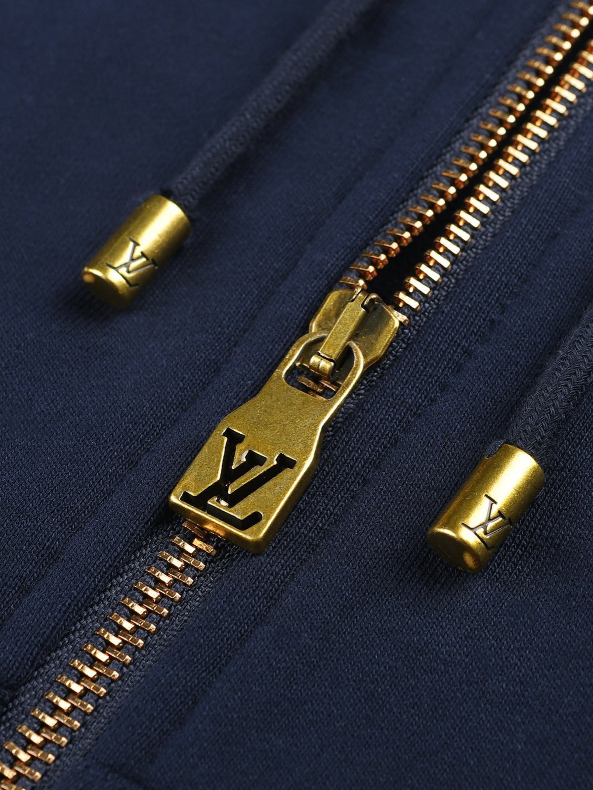ג׳קט קפוצ׳ון עם רוכסן ומונוגרמה Louis Vuitton — כחול כהה — 3