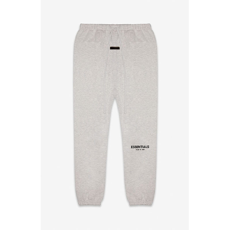 SS22 Essentials Sweatpants (Black Velvety Print) - Dark Oatmeal