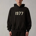 SS22 1977 Collection Essentials Hoodie (1977Velvety) - Iron