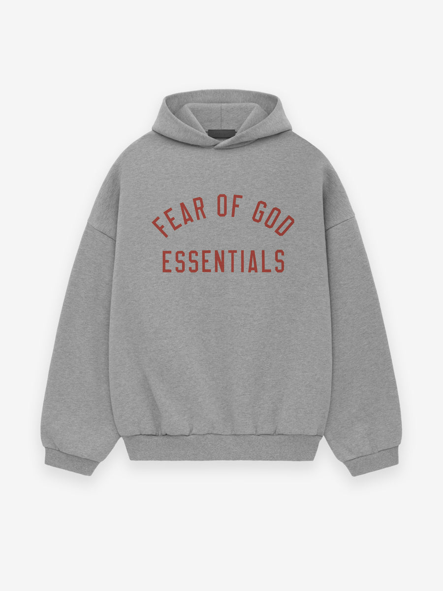 FW24 Essentials Hoodie (480GSM Fleece) - Dark Heather Oatmeal