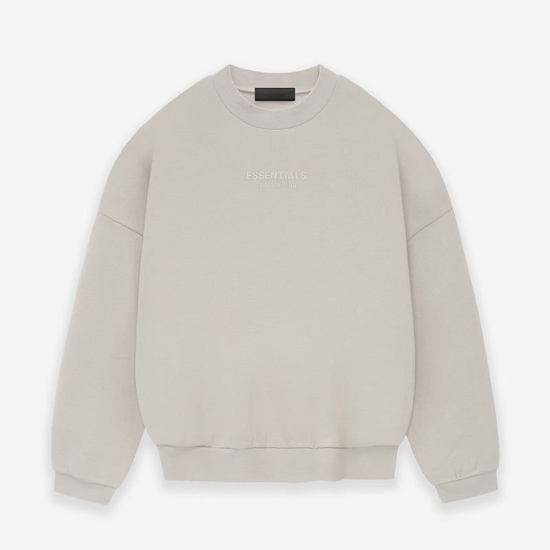 FW23 Cloud Collection Essentials Crewneck - Silver Cloud
