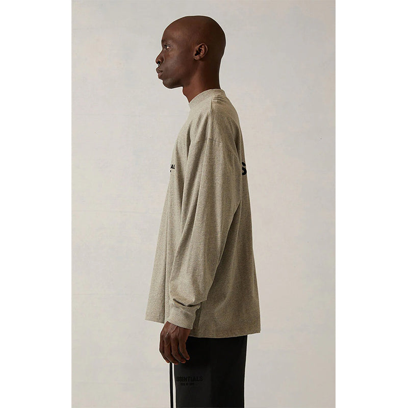 SS22 Essentials LShirt (Black Velvety Print LShirt)