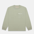 SS22 Essentials LShirt (White Velvety Print L-Shirt) - Seafoam