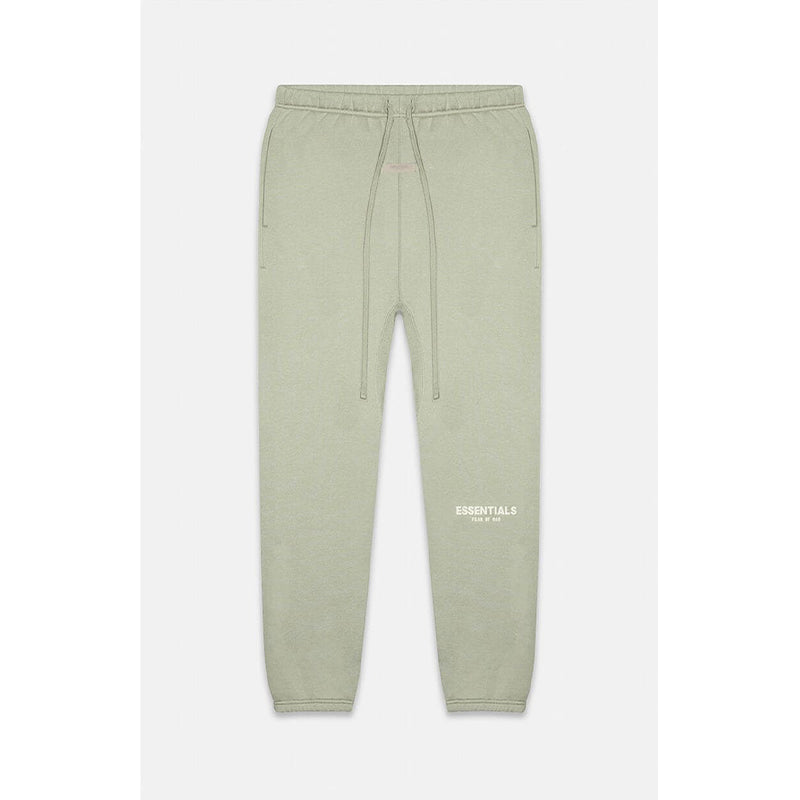 SS22 Essentials Sweatpants (White Velvety Print) - Seafoam