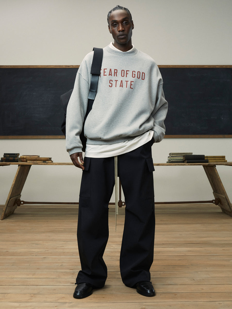 FW24 Essentials State Crewneck Sweatshirt (480GSM Fleece)