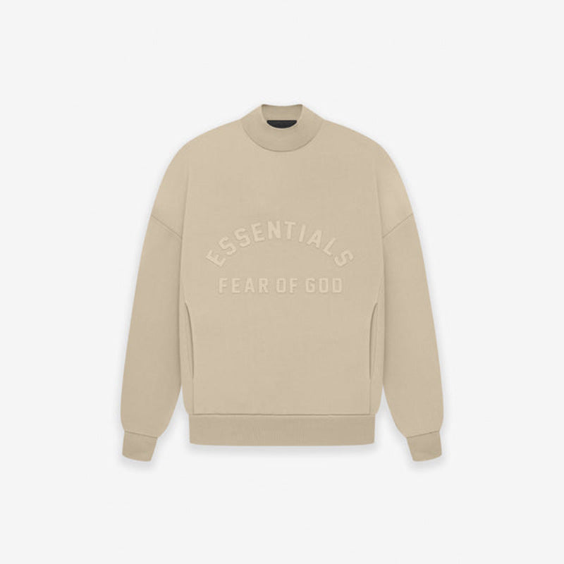 SS23 Black Core Collection Essentials Crewneck Sweatshirt - Dusty Beige