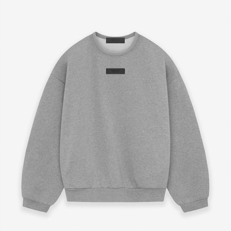SS24 Essentials Crewneck Sweatshirt - Dark Heather Oatmeal