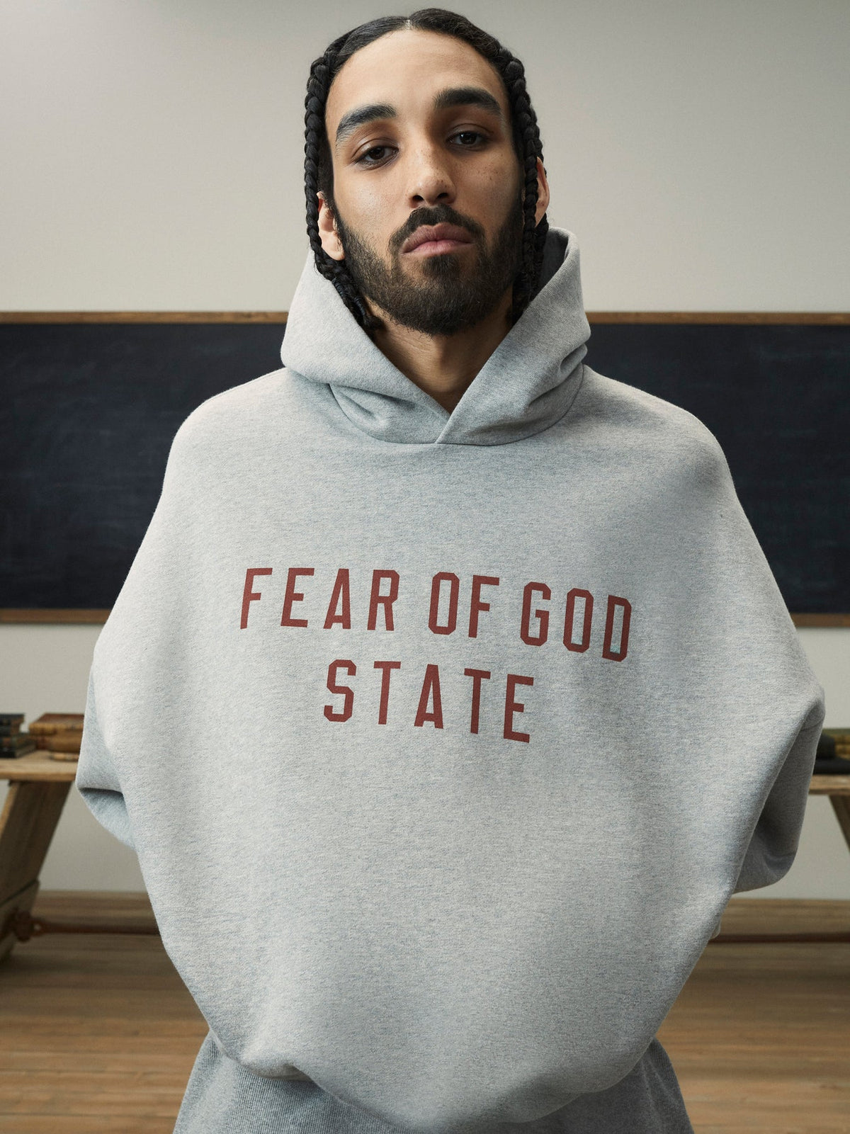 FW24 Essentials State Hoodie (480GSM Fleece)