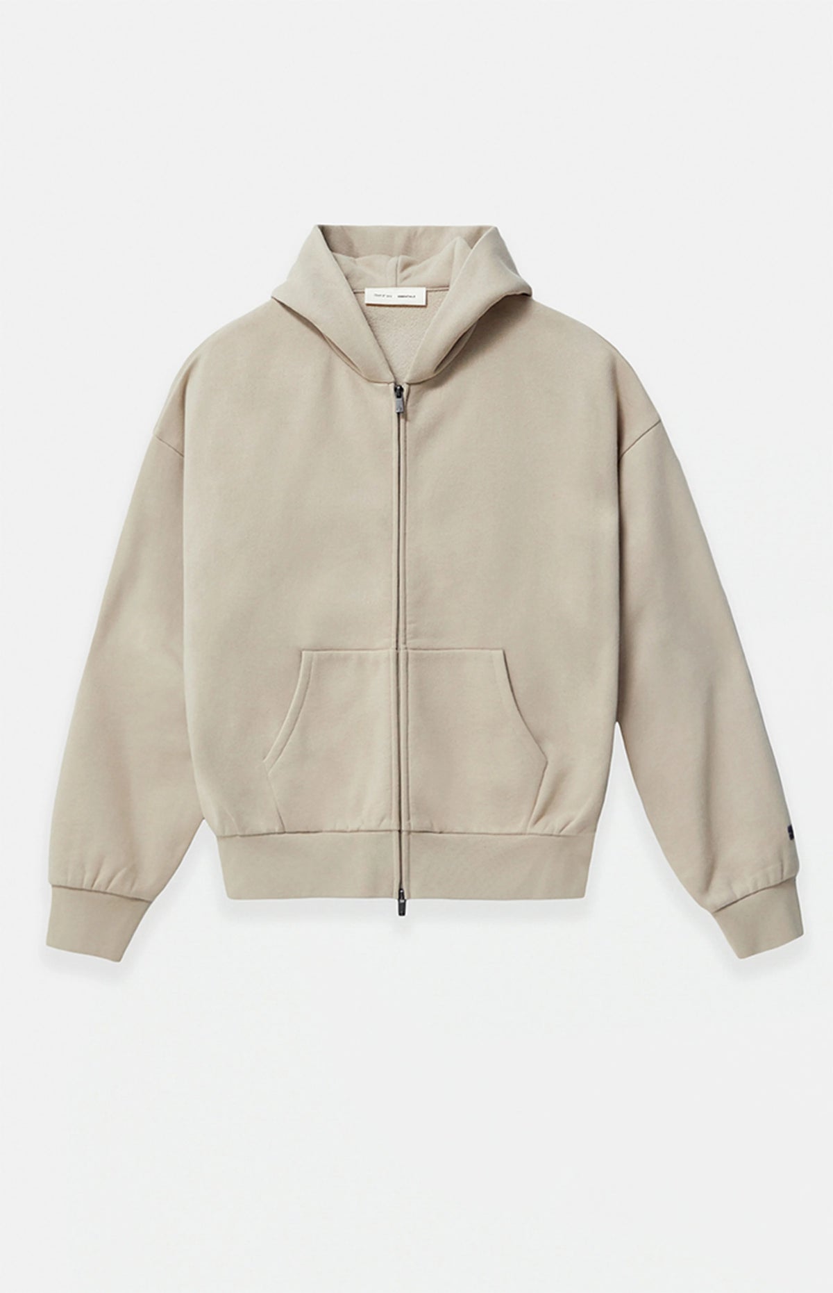 SP25 Essentials Full-Zip Hoodie (Metallic Logo) - Timber
