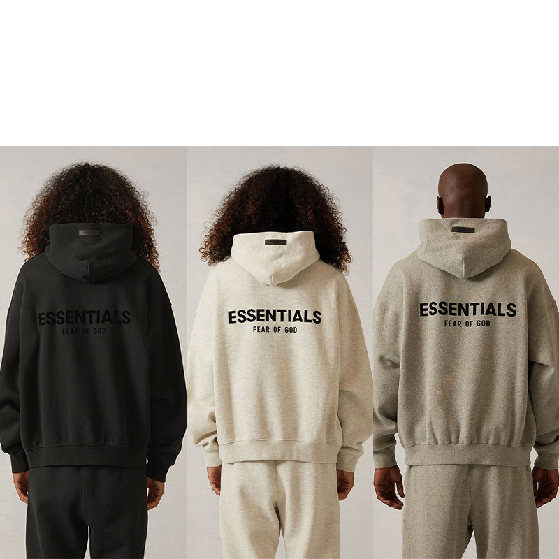SS22 Essentials Hoodie (Black Velvety)