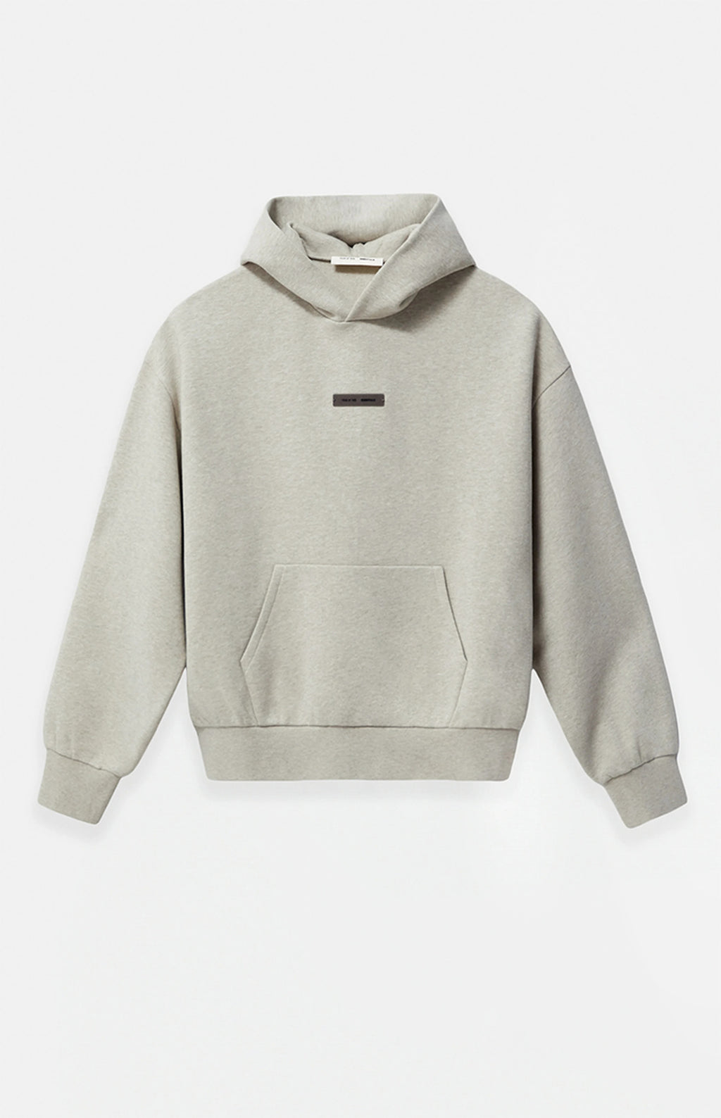SP25 Essentials Hoodie (Metallic Logo) - Heather Stone