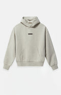 SP25 Essentials Hoodie (Metallic Logo) - Heather Stone