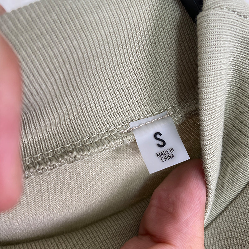 SS22 Essentials LShirt (White Velvety Print L-Shirt)