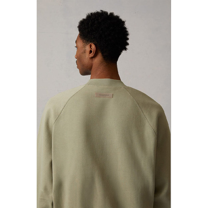 SS22 Essentials Crewneck Sweatshirt (White Velvety Print)