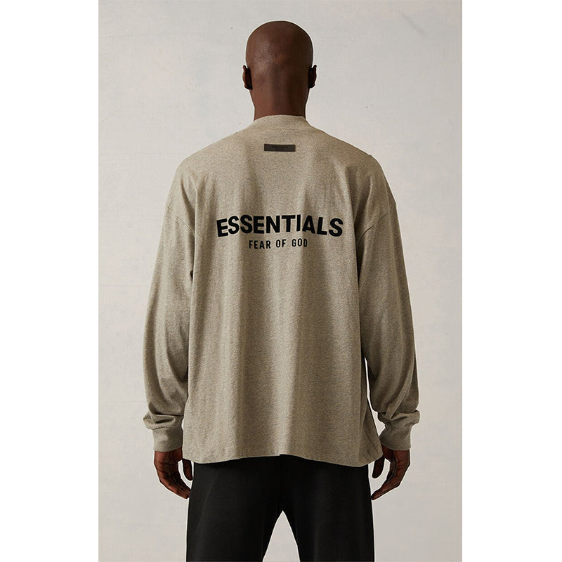 SS22 Essentials LShirt (Black Velvety Print LShirt)
