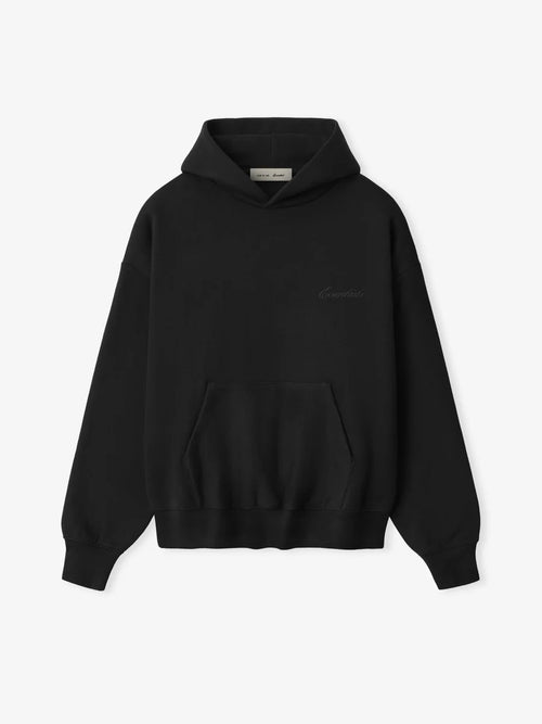SS26 Essentials Hoodie - Vintage Black