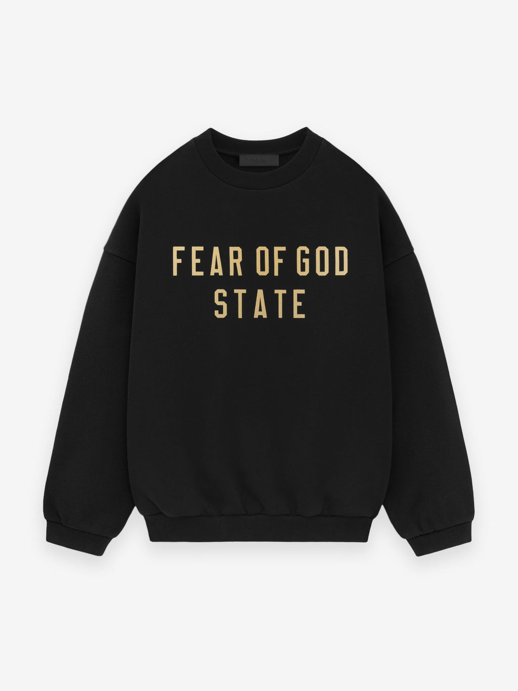 FW24 Essentials State Crewneck Sweatshirt (480GSM Fleece) - Black