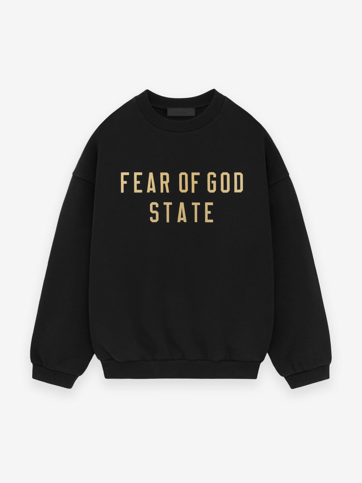 FW24 Essentials State Crewneck Sweatshirt (480GSM Fleece) - Black
