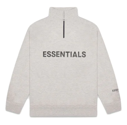 SS20 Essentials HalfZip - Light Oatmeal