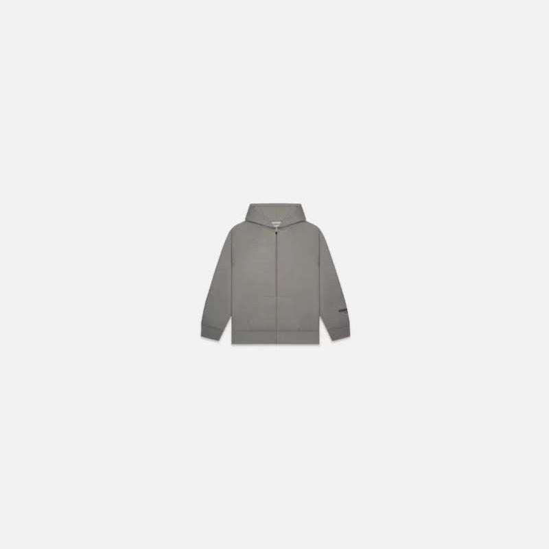 SS20 Essentials Full Zip Fleece Jacket - Charcoal