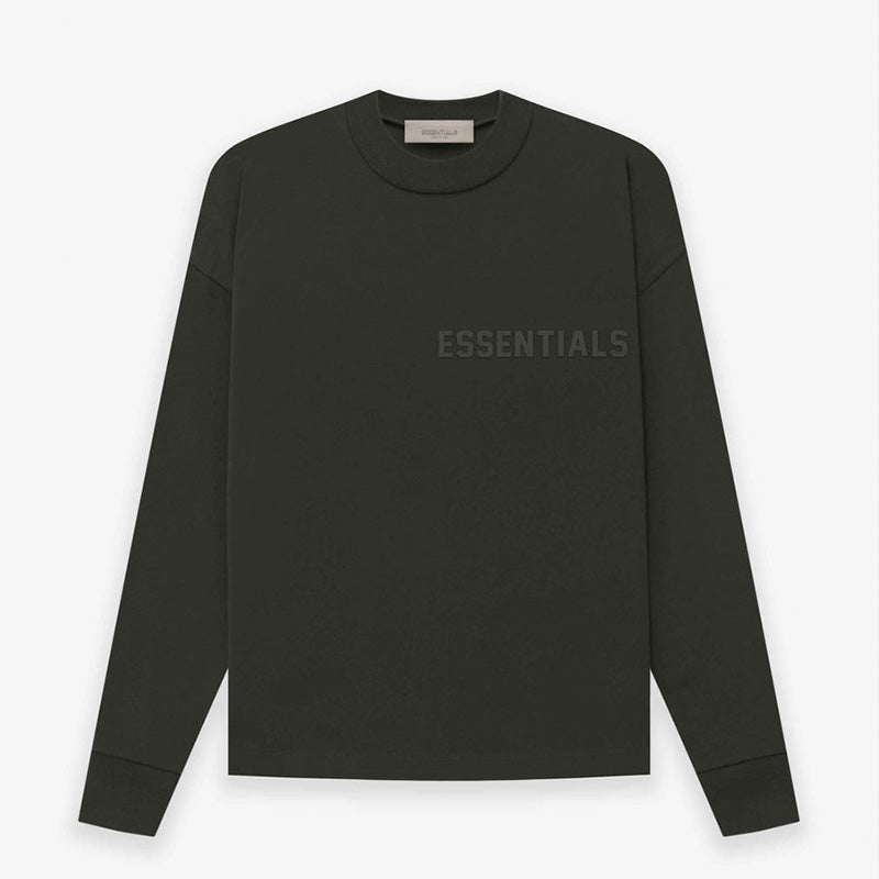 SS23 Essentials LShirt (Silicon Print L-Shirt) - Off Black